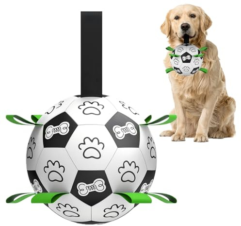 Protoence Jouets pour Chien avec Balle - Set De Jeu Interactif Et Robuste,Jouet D'Extérieur pour Chiot - pour Jeu en Extérieur Au Parc Et Jardin Dressage Temps De Et Exercice Familial