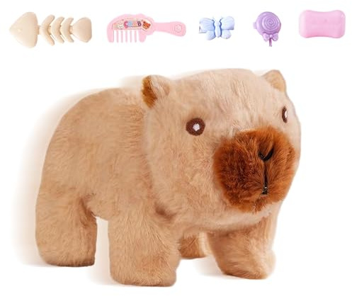 Générique Jouets en Peluche Interactifs | Marchante Douce Et Mignonne,Animal De Compagnie Électronique avec Son Et Lumière - pour Jeunes Filles Garçons Maison Salle De Jeux Maternelle Voyage