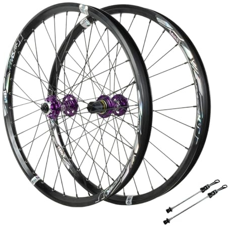 Mountainbike Hjulset 26/27.5/29 Framhjul 9*100mm Bakhjul 10*135mm 32H | Snabbkoppling, Skivbroms, 120 Klick, MTB-hjul, Aluminiumlegering, For 7/8/9/10/11/12s Kassett