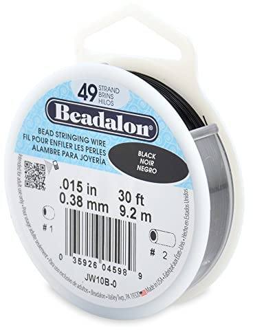 Beadalon Bead Stringing Wire, Black