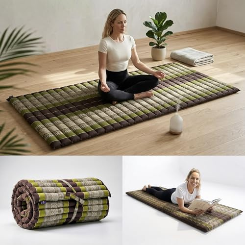 Leewadee Thai Roll Mat 190 x 70 cm Kapok Firm