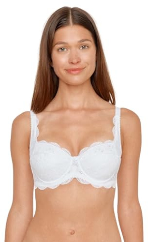 Susa Dirndl-BH för kvinnor, Vit, 70B