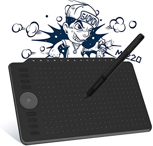 GAOMON M1220 Stifttablett mit 13 Multimedia-Tasten und 8 Tasten für Zeichen, kompatibel mit Android & Windows & Mac OS