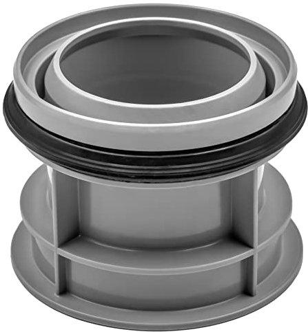 Innen-Reduzierstück DN 75 auf 50 konzentrisch, muffenlos, aus PP, für HT- & KG-Rohr – Kurzadapter, senkrecht & waagerecht