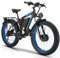 PHILODO Elektrofahrrad für Erwachsene, 26 x 4.0 Zoll Fat Tire 48V 17.5Ah/22Ah Abnehmbare Batterie Ebike Elektrofahrräder, 21-Gang