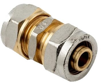 Suinga Manicotto per tubo multistrato di compressione 16 mm, senza bisogno di macchina crimpatrice, grigio.