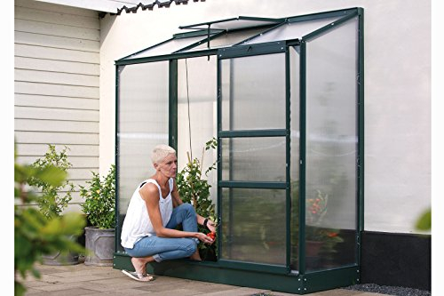 Vitavia Anlehngewächshaus Ida 1300 HKP 4 mm 1,30 m², dunkelgrün