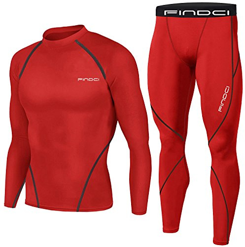Set da Uomo, 2 Pezzi Maglia e Pantaloni, Motivo: Mimetico, Stile sportivo, per corsa e allenamento, ad asciugatura rapida, Dark Red (1), X-Large