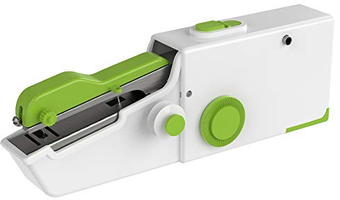 Machine à coudre - Mini Machine à coudre Portable - Pour Débutant - Machine à coudre Manuelle - Mini machine à coudre portatif vert - Alimenté par batterie: 4 AA - Cenocco CC9073-GRN