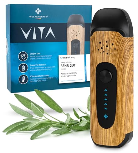 WOLKENKRAFT ViTA Premium Vaporizer *Wood* *no nicotine*