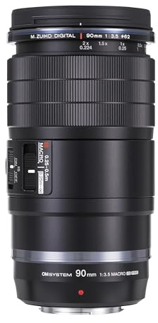 OM SYSTEM Olympus M.Zuiko Digital ED 90mm F3.5 Macro is PRO for Micro Four Thirds System Camera, Weather Sealed Design, MF Clutch, Fluorine Coating, Compatible with Teleconverter