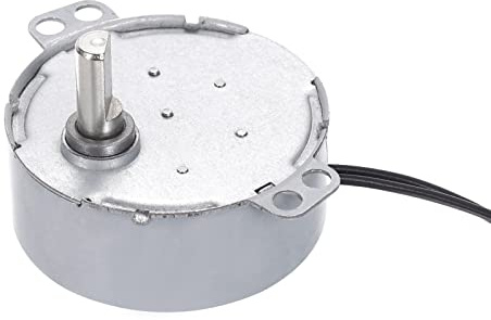 sourcing map Synchronous Motor AC220-240V 4-5RPM 50-60Hz CW 4W D Welle Elektromotor für Mikrowelle Ofen Lüfter