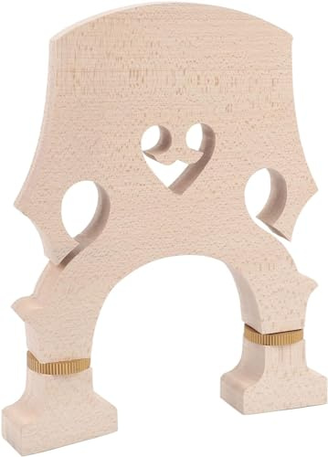 Ponte per violino con viti in ottone, finitura liscia, in legno d'acero, ponte per contrabbasso di installazione semplice per studenti di strumenti (3/4)