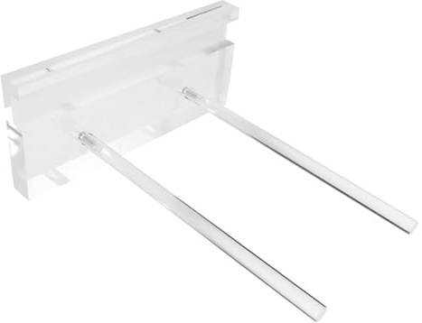 JUMPLAWN Clear Acrylic Display Stand Easel Holder for Recipe Books Tablets Menus and Plates Compact Non Slip Transparent Book and Magazine Display for Home Office and Restaurant Use