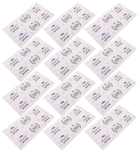 CANIGHT 20 Ark Självhäftande Flasketiketter för Examensfest av Party Bottle Wrappers Flexibla Dekorationer för Gymnasie Högskolefirande