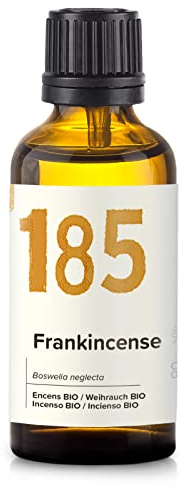 Naissance Olio Essenziale di Incenso Biologico (Boswellia Neglecta) (No. 185) 50ml - 100% Puro, Certificato biologico, Vegano, Cruelty Free, Distillato a Vapore e Non Diluito