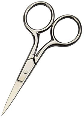 Motanar Professional Grooming Scissors for Personal Care Facial Hair Removal and Ear Nose Eyebrow Trimming Stainless Steel Fine Straight Tip Scissors Men