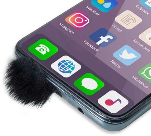 keepdrum WS06 Micro Fur Windshield for Smartphone Mobile Phone Tablet Digital Camera 8 Pieces