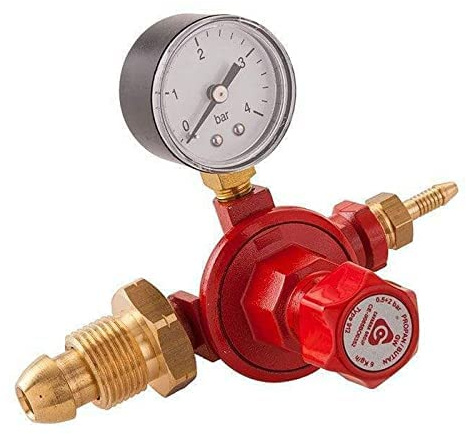 Cavagna 0.5 TO 2bar Propane Gas Regulator with Gauge