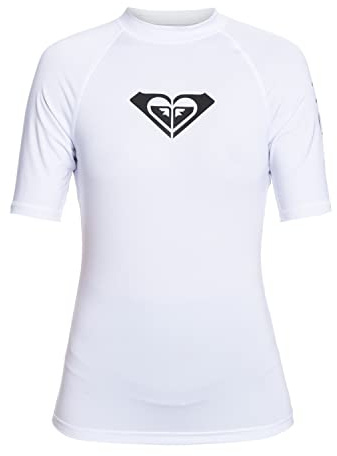 Roxy Womens Whole Hearted Rash Guard Set, Bright White, S EU