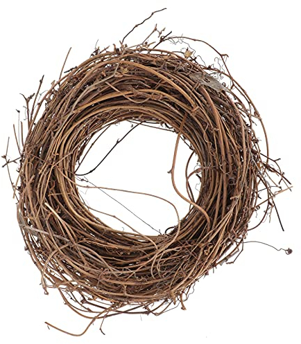 Amosfun Weinrebenkränze 30 cm DIY Weihnachten Rattan Kranz Natürlicher Rankenzweig Kranz Rahmen Urlaub Zweig Girlandenkränze Für Handwerk Zuhause Hochzeitsfeier Dekoration