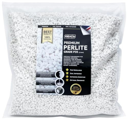 UK GROW 10L Perlite Soil Conditioner - Improve Water Retention and Nutrient Absorption in Your Garden (10L Perlite)