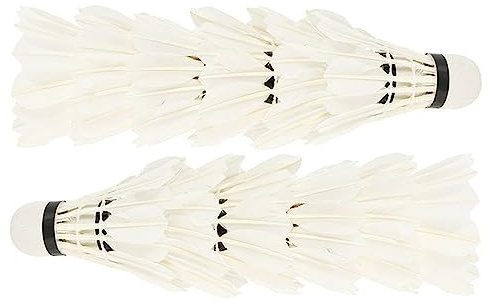 Leadigol Badminton Balls White Durable Shuttlecock Training Cork Sports Game 12 Pcs