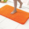 MIULEE Badematte Weiche Badteppich rutschfest Badvorleger Fußmatte Badzimmermatte Bettvorleger Flauschig Teppich Badezimmerteppich Duschmatte für Bade & Wohnzimmer Schlafzimmer 70x120 cm Orange