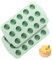 QELEG 2 Pcs Cake Puck Molds, 15 Cup Cylinder Silicone Mini Cake Baking Mold, Oreo Chocolate Mold Set of 2