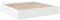vidaXL Bettgestell, Bett Doppelbett für Schlafzimmer, Bettrahmen mit Lattenrost, Schlafzimmerbett Modernes Design, Weiß 200x200cm Holzwerkstoff