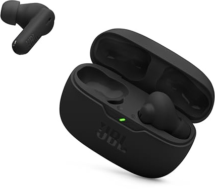 JBL Vibe Beam 2 - True Wireless Noise Cancelling Earbuds Pure Bass Sound & Smart Ambient Technology, 4 Mics for Crisp, Clear Calls, Up to 40Hrs of Playback, IP54 Dust & Water Resistant (Black)