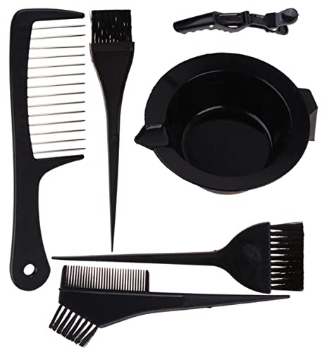 HAPINARY 8piezas Herramientas De Peluquería Brocha Para Tinte De Pelo Cuenco Para Teñir El Cabello Pinzas Mezclador