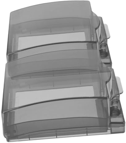 HOMSFOU 2 Piezas Protectora de Enchufes Exterior con Caja de de Corriente Tapas Negras para Enchufes de Pared Protector para Uso Instalación Rápida y Diseño Elegante