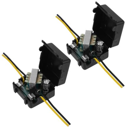 BESPORTBLE Filtre de Puissance Voiture 12v 2 Pièces en Métal et Plastique Filtre Anti-parasites pour Chaîne Hi-FI Domestique Adapté pour Véhicule et Camion