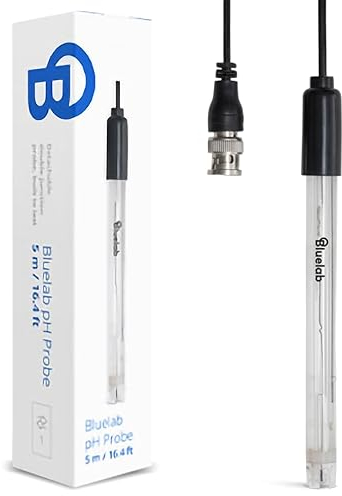 Bluelab PROBPH pH-Sonde für Wasser, Ersatz-Elektrode für Messgerät, Monitor und Controller mit einfacher Kalibrierung, Werkzeug für Hydroponik-System und Indoor-Pflanzen