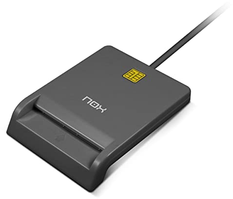 NOX XTREME PRODUCTS Lite Citizen - Elektronischer Kartenleser, kompatibel mit Cartão de Cidadão (Portugal) und Electronic DNI (Spanien). USB 2.0-Anschluss, Abmessungen 65x85x18mm, Farbe Schwarz