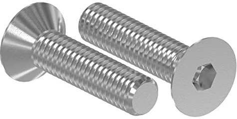 STEINBACHER© | (10x) Tornillo avellanado de acero inoxidable M6 x 40, A4, ISO 10642