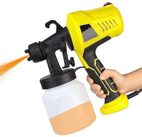 EDCWDTYYEC 500W Household Paint Sprayer, Chocolate Spray Gun, Adjustable Flow and 3 Shapes Cake Airbrush Machine, Suitable for Decorating Cakes, Chocolate, Mousse and Fondant Cakes Airbrush
