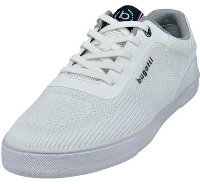 bugatti Homme 321-ass01 Chaussures Basses à Lacets, Blanc 2000, 43 EU