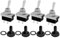 4 Stück 12v Schalter Wasserdicht Spst Ein, Aus 2 Poliger Anschluss 25A DC Mini Metall Schalter mit Gummikappe, Kippschalter 250V für Auto, Marine und Boote, Kippschalter 12v Wasserdicht