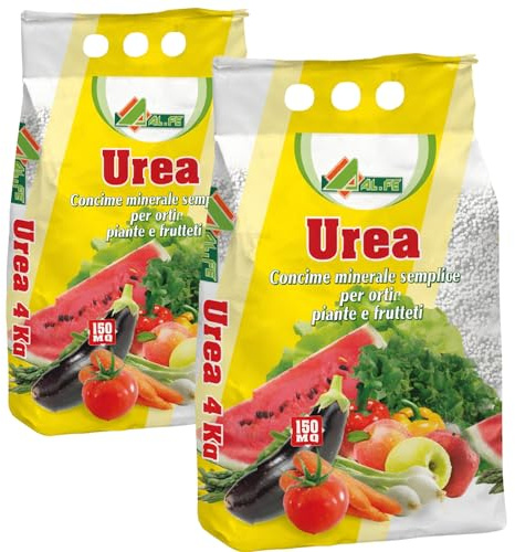 12 KG Concime Prato Primavera, Urea N 46%, Orto CE Azotato per Prato e Colture Fertilizzante, Minerale ad Alta Concentrazione per Crescita Rapida e Nutrimento Progressivo del Terreno