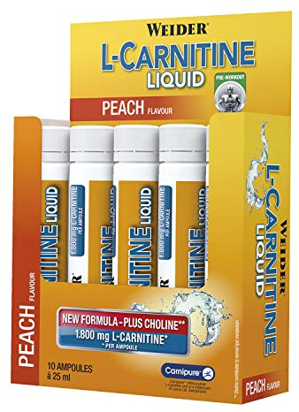 Weider L-Carnitine Liquide Ampoule Pêche 20 x 25 ml
