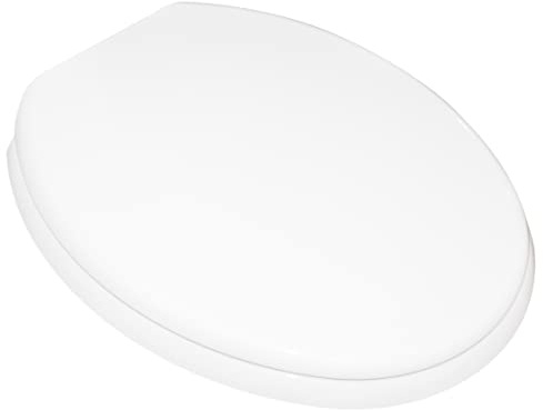 Sitz aus Polypropylen, progressiver Senkel und Kunststoffscharniere, kompatibel mit Huno Kollektion, weiß