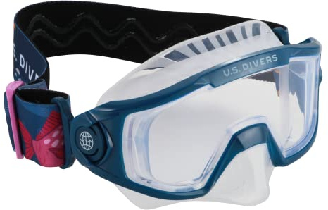 US.Divers Masque Avila KID | Masque de Plongée Enfant avec Vision panoramique à 180°, Protection UV, Verres Anti-buée et Anti-fuite, Randonnée Aquatique, Snorkeling, Garçon et Fille Masque en Silicone