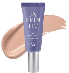 [VILLAGE 11 FACTORY] MY SKIN FIT BB CREAM (#3 LIGHT BEIGE, 20ml) Korean BB Cream with SPF 50+ PA++++ Hyaluronic Acid, Niacinamide & Collagen for Moisturizing, Brightening & Natural Coverage