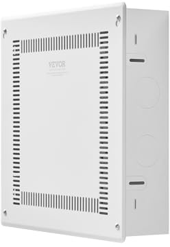 VEVOR Structured Media Enclosure, 14-Inch, Recessed in-Wall Media Box with Cover, Wall-Mount Cable Management Box Kit, Structured Wiring Multi-Media Cabinet, Cold-Rolled Steel, for TV Home Theater