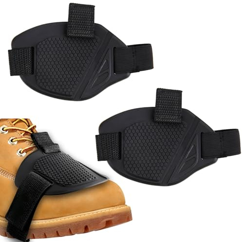 VAGCARS 2PCS Motorcycle Shoe Protector, Anti-Slip Motorcycle Gear Shift Pad, Adjustable Motorbike Shoe Cover Pad, Soft Motorbike Shift Pads, Durable Shoes Protectors for Men Women