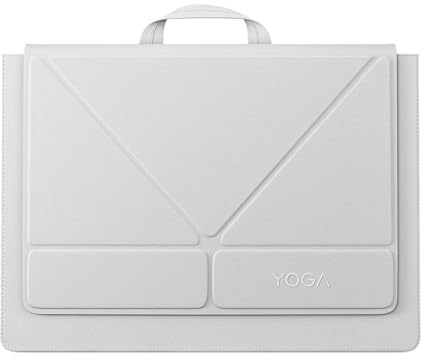 Lenovo Yoga Tote Sleeve Case for Laptops with 16-inch Display, Multi-Compartment Organizer with Convertible Stand, Lightweight Protective Polyester & Microfiber Sleeve, Seashell