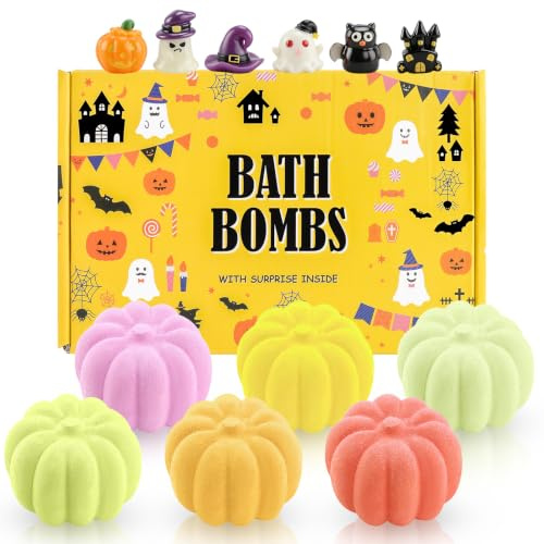 Halloween Bath Bomb Gift Set with Surprise Toys Inside