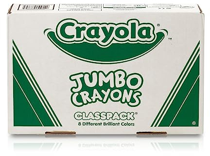 Crayola Jumbo Crayons Classpack (200ct), Large Toddler Crayons, Bulk School Supplies, Essential Preschool & Kindergarten Art Supplies for Teachers